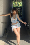 striped-floral-halter-two-piece-set