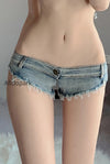 chic-y2k-vintage-low-rise-bodycon-denim-shorts