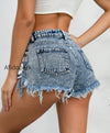 distressed-low-rise-denim-shorts