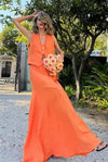 cotton-linen-vest-swing-skirt-set