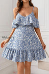 floral-ruffle-cold-shoulder-mini-dress