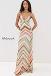 striped-knit-cutout-texture-maxi-dress